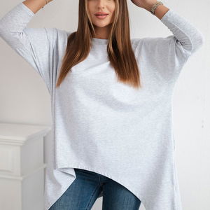 Didelio dydžio palaidinė šviesiai pilka