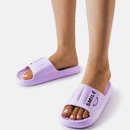 Šlepetės violetinės spalvos