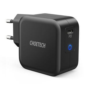 Choetech GaN C tipo USB greitasis įkroviklis 61W 3A Power Delivery juodas (Q6006)