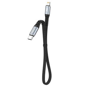 L10P C tipo USB - Lightning PD20W kabelis 0,23 m juodas (L10P)