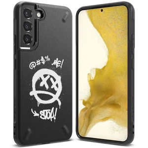 Ringke Onyx Design tvirtas dėklas Samsung Galaxy S22+ (S22 Plus), juodas (Graffiti) ()