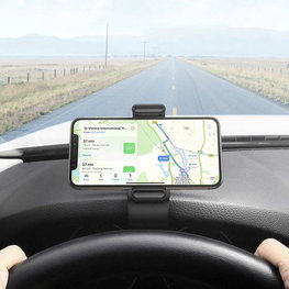 Automobilio laikiklio laikiklis prietaisų skydeliui juodas (60796)
