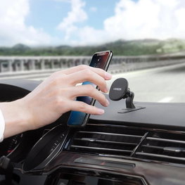 Magnetiniai automobilinio telefono laikiklio klijai, skirti prietaisų skydeliui, juodi (LP292)