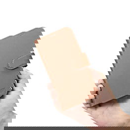 iCarer Wallet Case 2in1 dėklas iPhone 14 odinis dėklas su atvartu Anti BN)