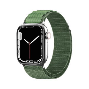 Dirželis su Alpine plieno sagtimi, skirtas Apple Watch 38/40/41 mm - žalias