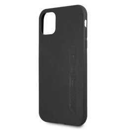 AMG AMHCN61DOLBK iPhone 11 6,1 juodas/juodas deklas odinis su karštu įspaudu