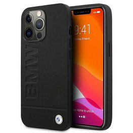 Dėklas BMW BMHCP13XSLLBK iPhone 13 Pro Max 6,7 Juodos spalvos/juodas deklas su logotipu su atspaudu