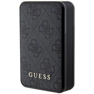 Guess Powerbank 18W GUPB10DP4GEGK 10000mAh juoda/juoda 4G odinis metalinis logotipas