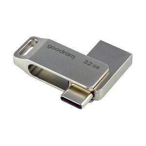32 GB USB 3.2 Gen 1 USB / USB C OTG ODA3 Goodram atmintinė - sidabrinė
