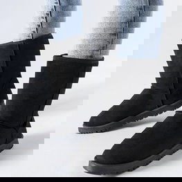 Juodi šilti klasikiniai sniego batai Ireneo