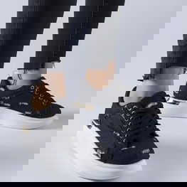 Juodi platforminiai sportbačiai Ossona