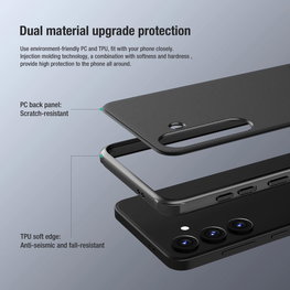 Nillkin Super Frosted Shield Pro šarvuotas dėklas Samsung Galaxy S24 - juodas