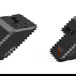 Choetech PD6038 USB A PD 20 W kelioninis įkroviklis JAV, ES, JK, AU - juodas