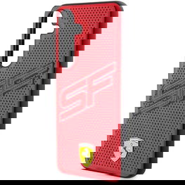 Ferrari Big SF perforuotas dėklas Samsung Galaxy S24 - raudonas