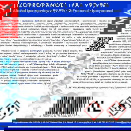 Izopropilo alkoholis Izopropanolis IPA I-MAX 99,9% 1L
