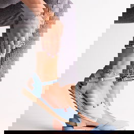 Big Star FF274532 mėlynos espadrilės su atsegamu kulnu