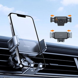 mechaninis automobilio laikiklis oro angai, juodas