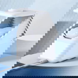 indukcinis iPhone/AirPods/Apple“ laikrodžio“ įkroviklis su nakties lempute – baltas