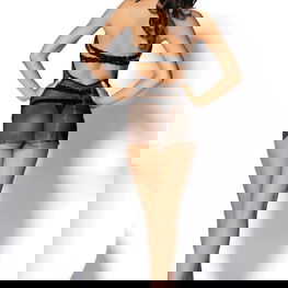 Dare Black N-123 apatinis trikotažas + stringai NEMOKAMAI!