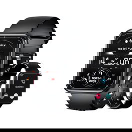 išmanusis laikrodis su IP67 ir skambučių atsiliepimo funkcija – juodas