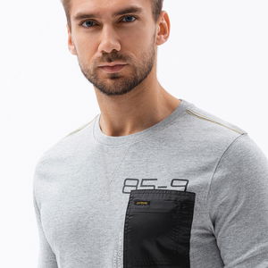 Vyriška palaidinė ilgomis rankovėmis – pilka