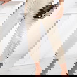 kelnės su užsegimu ant klešnių