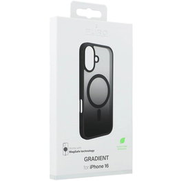 Puro Gradient“ TPU dėklas su MagSafe“ ir perėjimą imituojančiu efektu, skirtas iPhone 16E“, juodas.