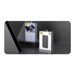 Išorinė baterija 20000mAh, 2x USB-A, 2.4A, juoda