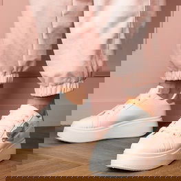 Sportiniai bateliai balti su mėlyna širdele ir cirkoniais