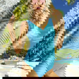 Maudymosi kostiumėlis vientisas juodas Barontex