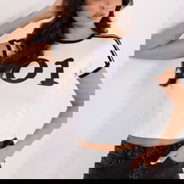 Marškinėliai moterims, trumpomis rankovėmis, balti