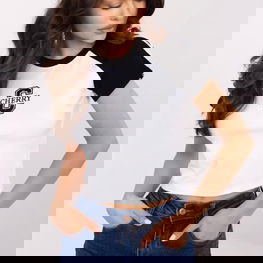 Marškinėliai moterims, trumpomis rankovėmis, balti