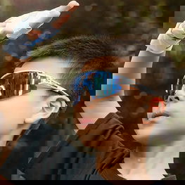 Dviračių akiniai vaikams rožiniai su UV apsauga