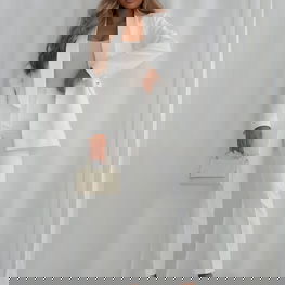 Baltos moteriškos elegantiškos kelnės Cabba