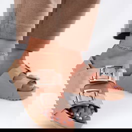 Smėlio spalvos moteriškos kvapnios šlepetės Zaxy