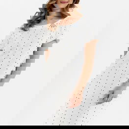 Naktiniai marškiniai moterims iš minkštos medvilnės