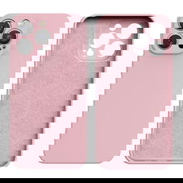 Rožinis silikoninis iPhone 16e dėklas