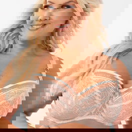 Švelni rožinė minkšta liemenėlė moterims Gorsenia