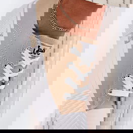 Sportiniai bateliai moterims smėlio spalvos su platforma