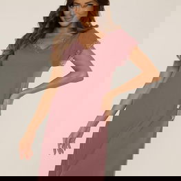 Naktiniai marškiniai moterims De Lafense, švelnūs ir patogūs