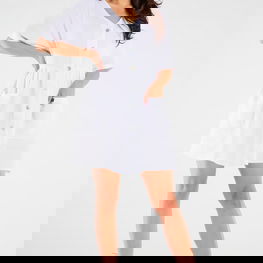 Suknelė balta su kišenėmis ir sagomis kasdienai Infinite You