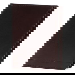 Vyriška ruda odinė piniginė su skyreliais Mato Grosso