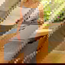 Pieštuko formos pilka trikotažinė sijonas kasdienai Mirale