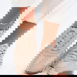 Moteriški smėlio spalvos odiniai laisvalaikio batai su raišteliais Big Star