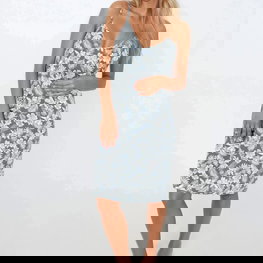 Naktinukai mėlynos spalvos su gėlių raštu Momenti Per Me