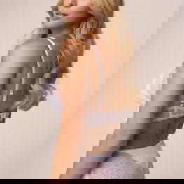 Kelnaitės baltos su nėriniais aukštu liemeniu kasdienai Babell