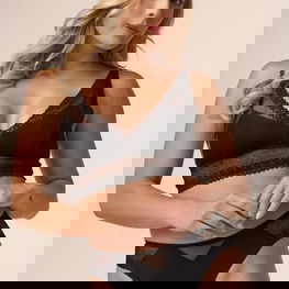 Kelnaitės juodos spalvos su nėriniais kasdienai Babell