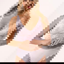 Kelnaitės baltos medvilninės su nėriniais kasdienai Babell