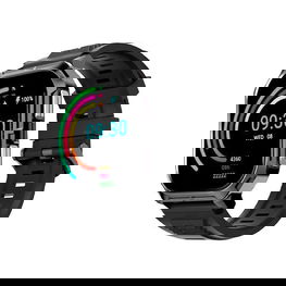 Išmanusis laikrodis juodas su lietimui jautriu ekranu sportui HiFuture