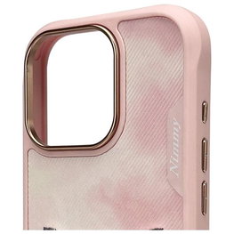 Dėklas telefonui rožinis silikoninis su katės dizainu iPhone 16 Pro Nimmy